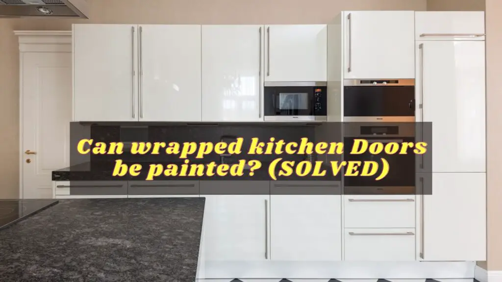 can wrapped kitchen doors be painted