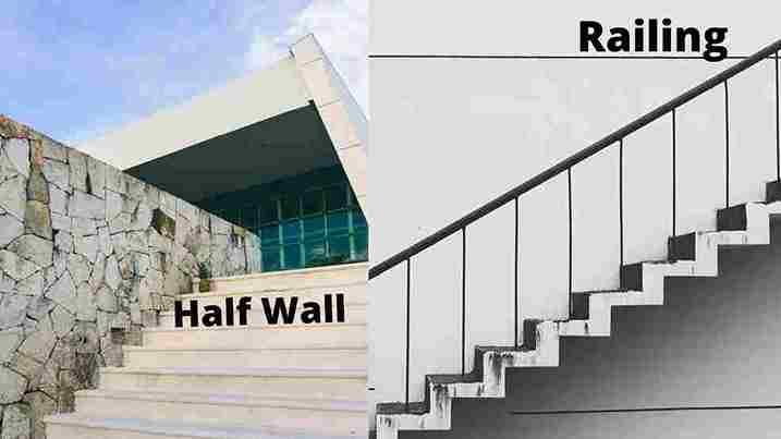 Half Wall Vs Railing