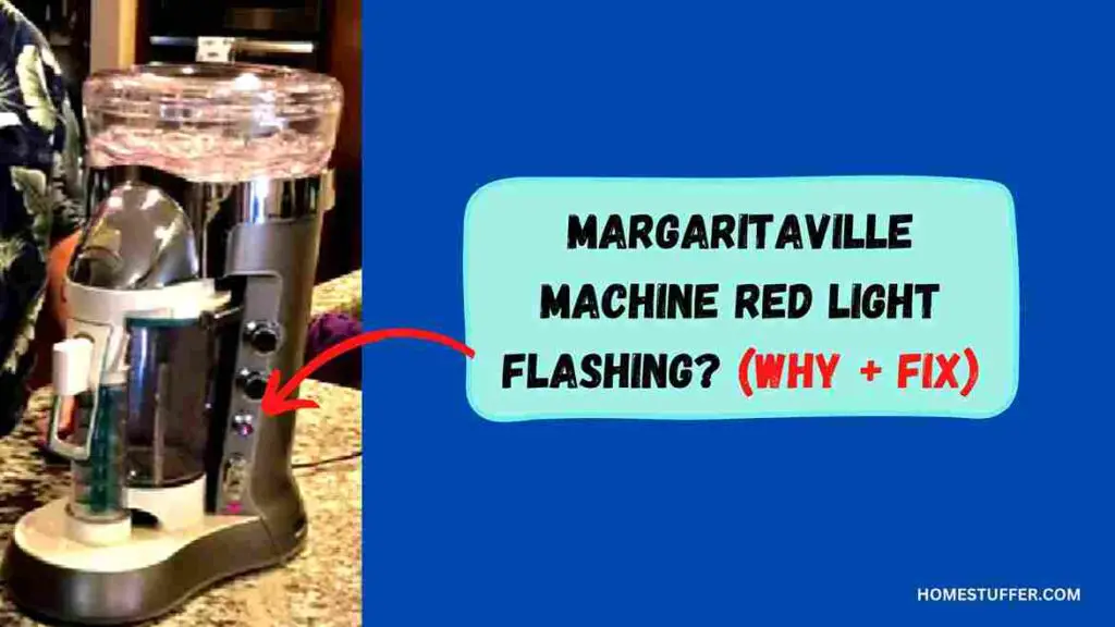 Margaritaville Machine Red Light Flashing?