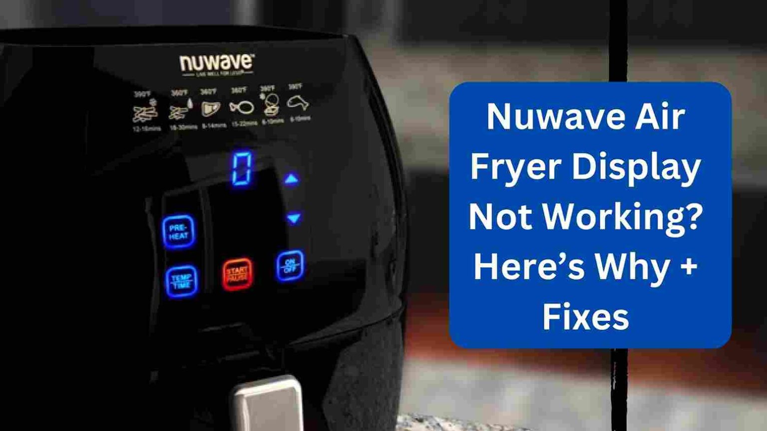 Nuwave Air Fryer Display Not Working? Here’s Why + Fixes