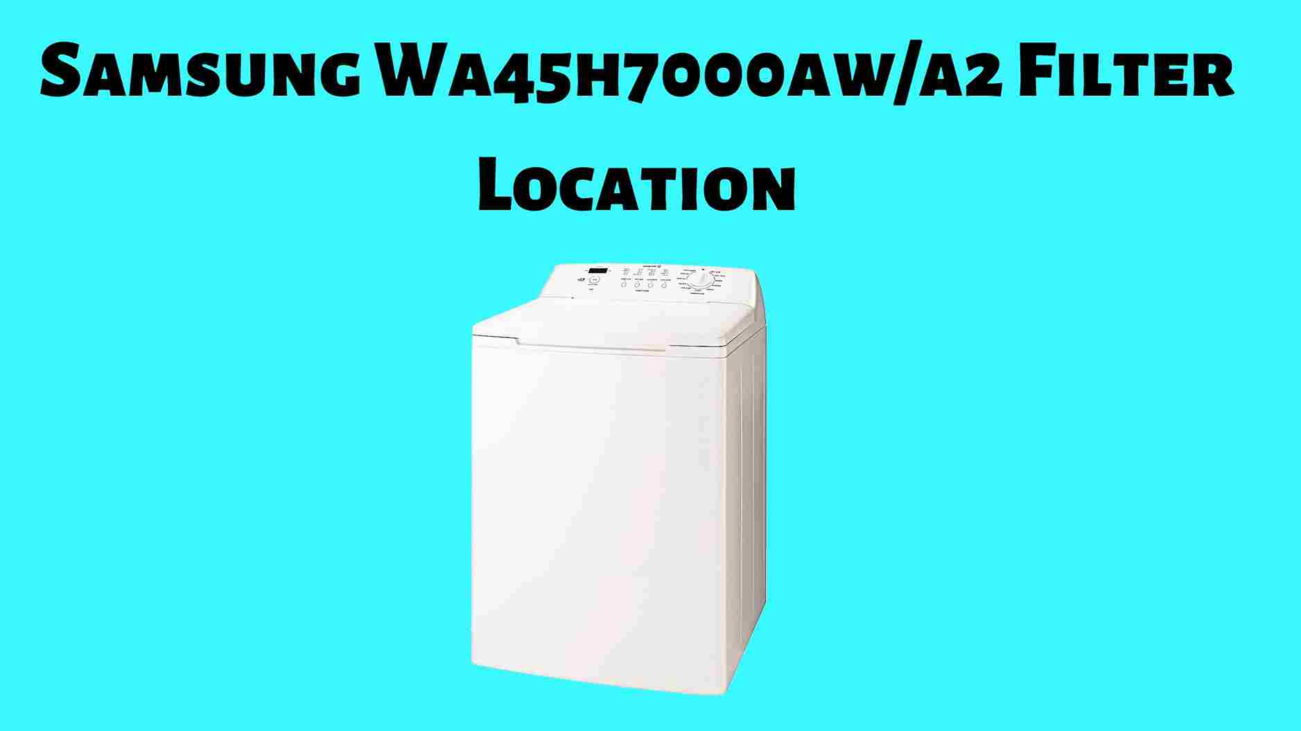 Samsung Wa45h7000aw/a2 Filter Location? (Explained)