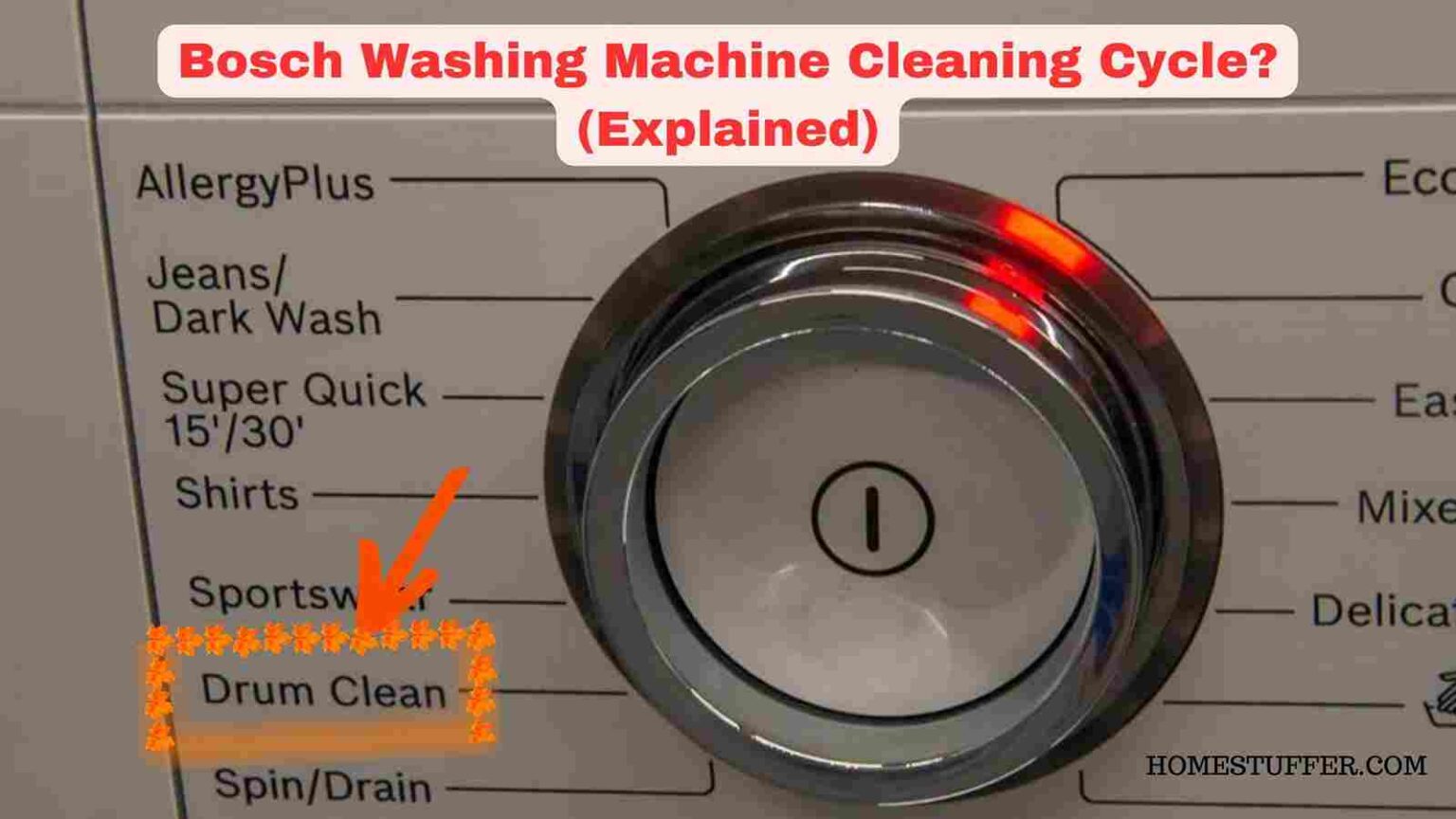 Bosch Washing Machine Cleaning Cycle? (Explained)