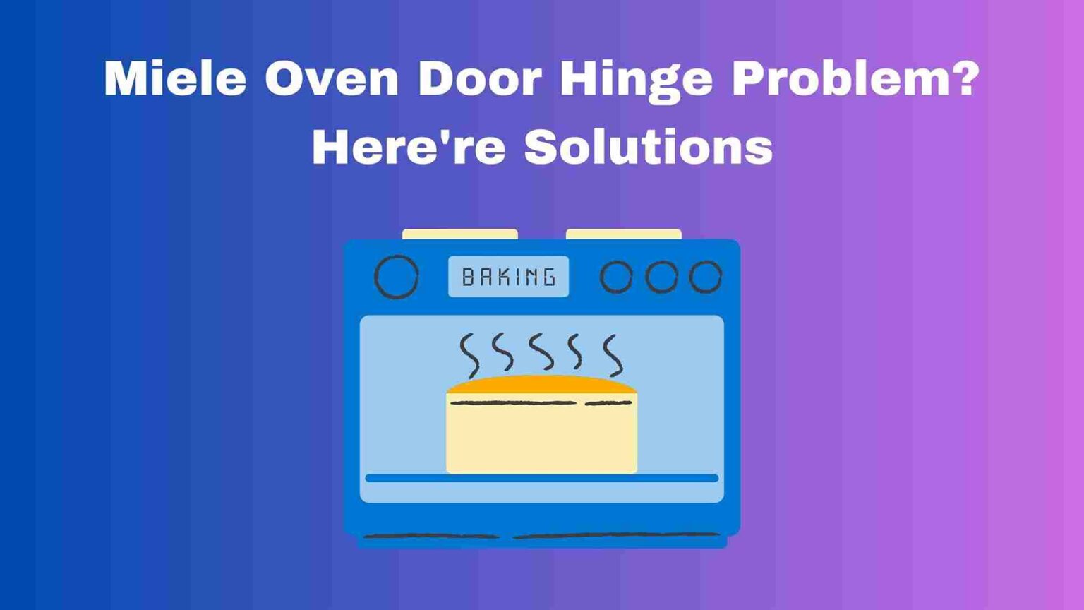 Miele Oven Door Hinge Problem? (Solutions)
