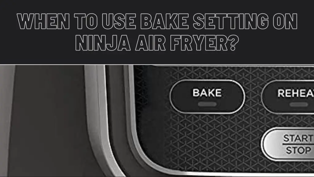 When to Use Bake Setting on Ninja Air Fryer?