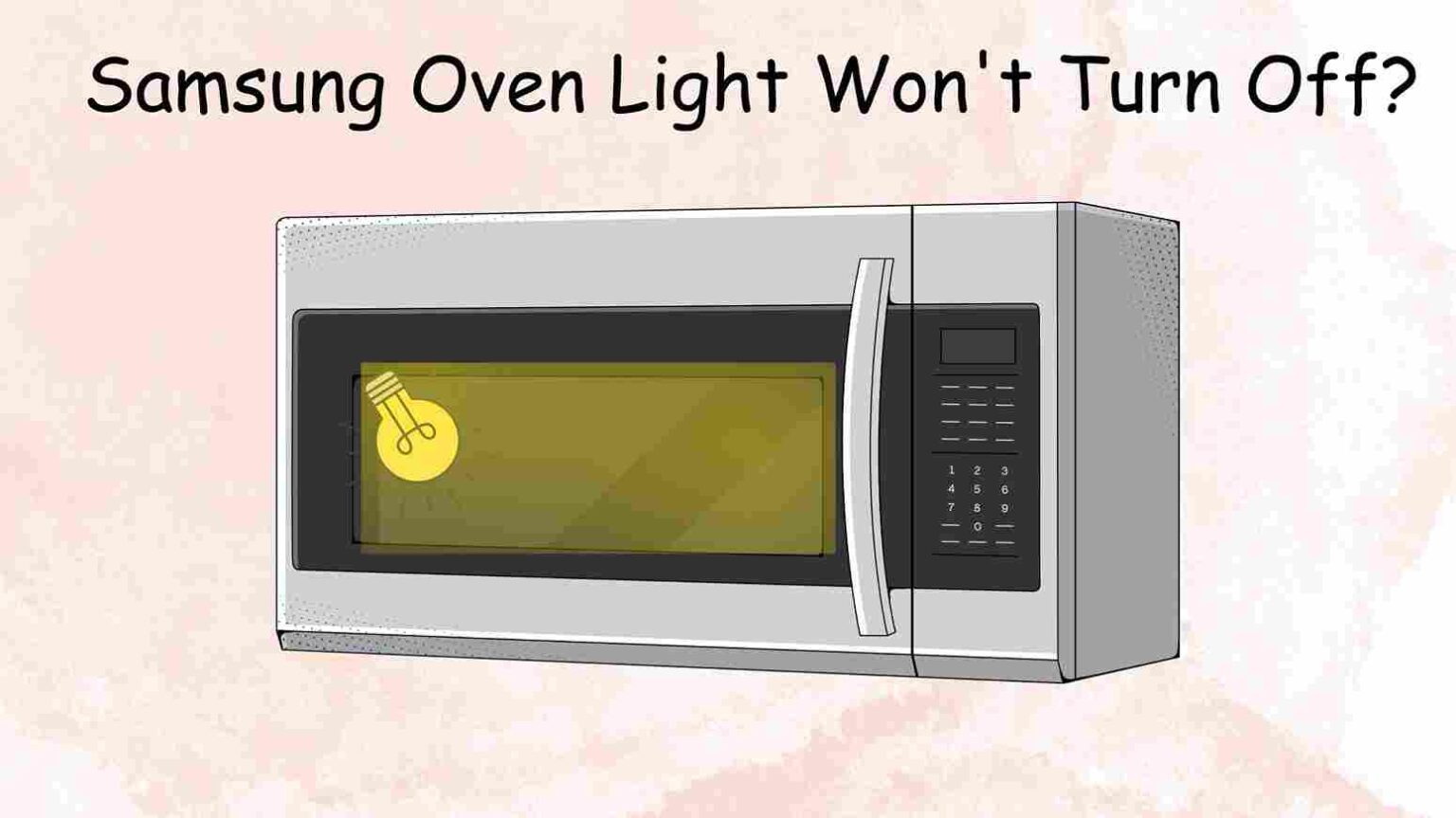 how to turn light off on samsung oven