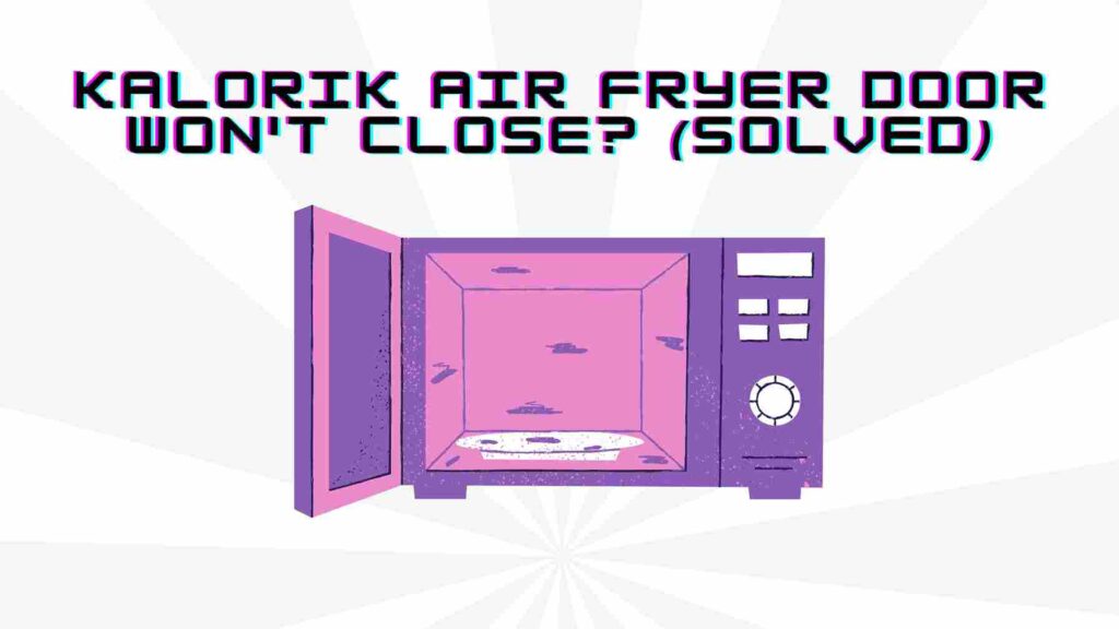 Kalorik Air Fryer Door Won't Close? (Solved)