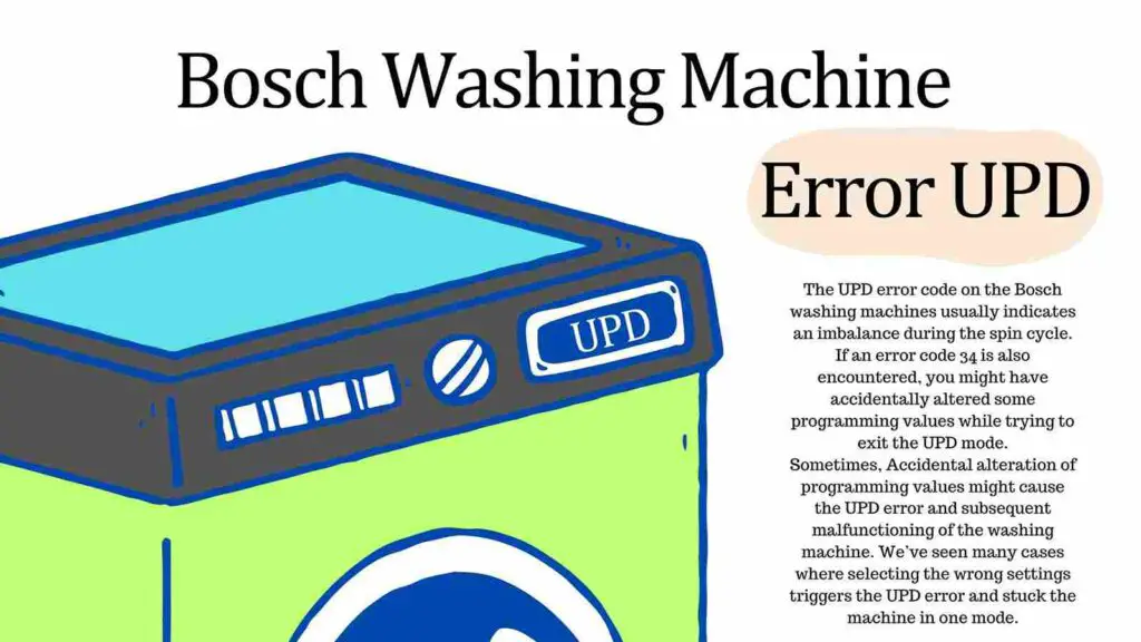 UPD Error Mean on Bosch Washing Machine